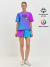Женская пижама с шортами / Авокадо