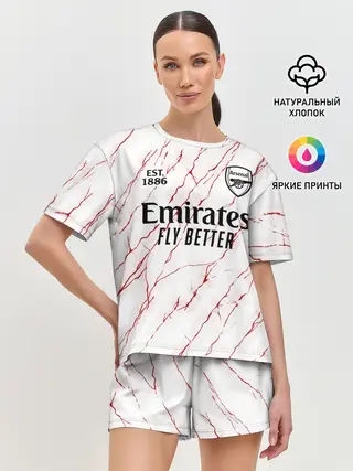 Женская пижама с шортами / ARSENAL 20/21 - ГОСТЕВАЯ