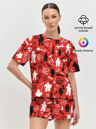 Женская пижама с шортами / ROBLOX