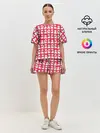 Женская пижама с шортами / Мишки в шарфиках