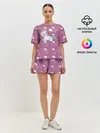 Женская пижама с шортами / Единорог