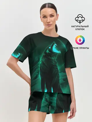 Женская пижама с шортами / Оборотень
