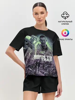 Женская пижама с шортами / KIZARU BORN TO TRAP