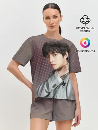 Женская пижама с шортами / BTS. Ким Тэ Хён