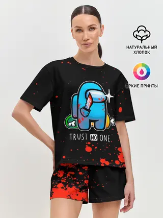 Женская пижама с шортами / TRUST NO ONE