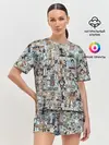 Женская пижама с шортами / MANGA PATTERN