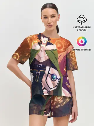 Женская пижама с шортами / восхождение героя щита