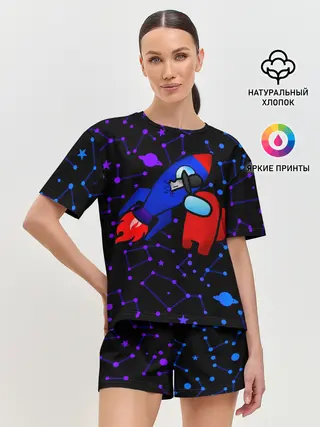 Женская пижама с шортами / AMONG US | ROCKET