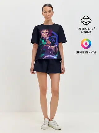 Женская пижама с шортами / Танджиро Камадо