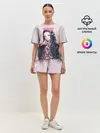 Женская пижама с шортами / Незуко зубы