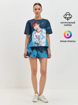 Женская пижама с шортами / BTS