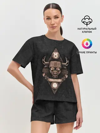 Женская пижама с шортами / ТЕЛЕЦ