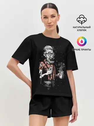 Женская пижама с шортами / Зомби Хипстер