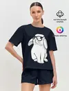 Женская пижама с шортами / Кролик Хипстер