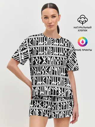 Женская пижама с шортами / Runic