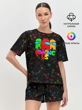 Женская пижама с шортами / Among Us