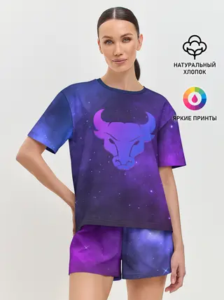 Женская пижама с шортами / Бык