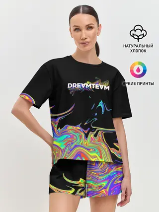 Женская пижама с шортами / Rainbow Dream Team