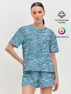 Женская пижама с шортами / Море волнуется