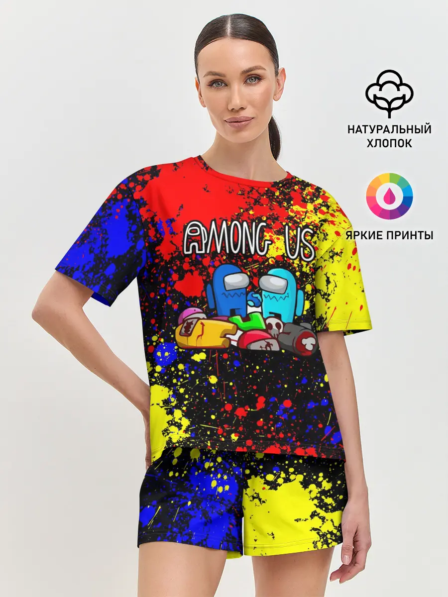 Женская пижама с шортами / AMONG US