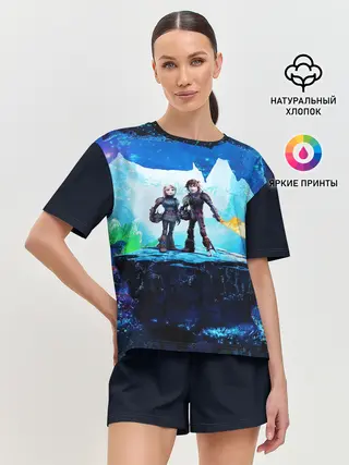 Женская пижама с шортами / Как приручить Дракона 3