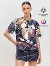 Женская пижама с шортами / Два Клинка