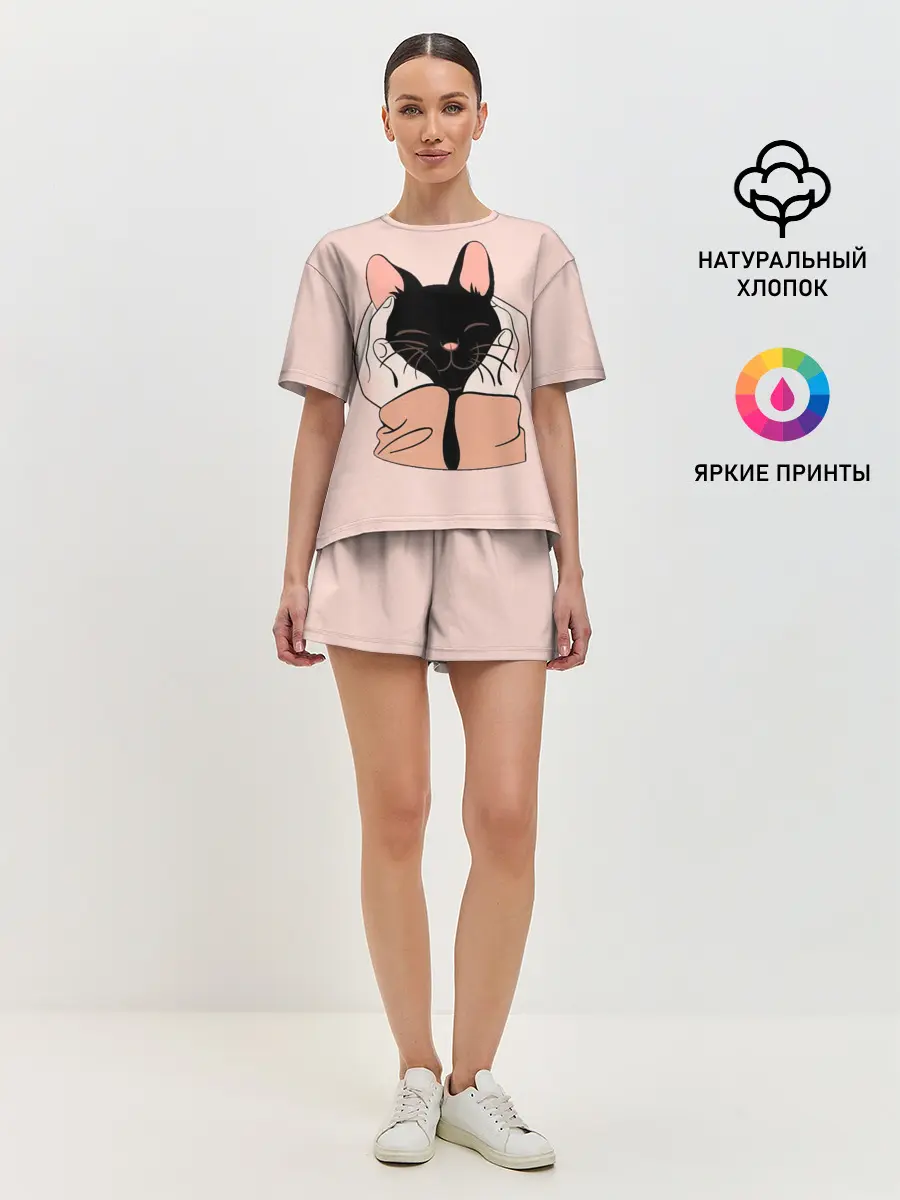 Женская пижама с шортами / Любовь