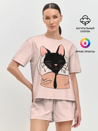 Женская пижама с шортами / Любовь