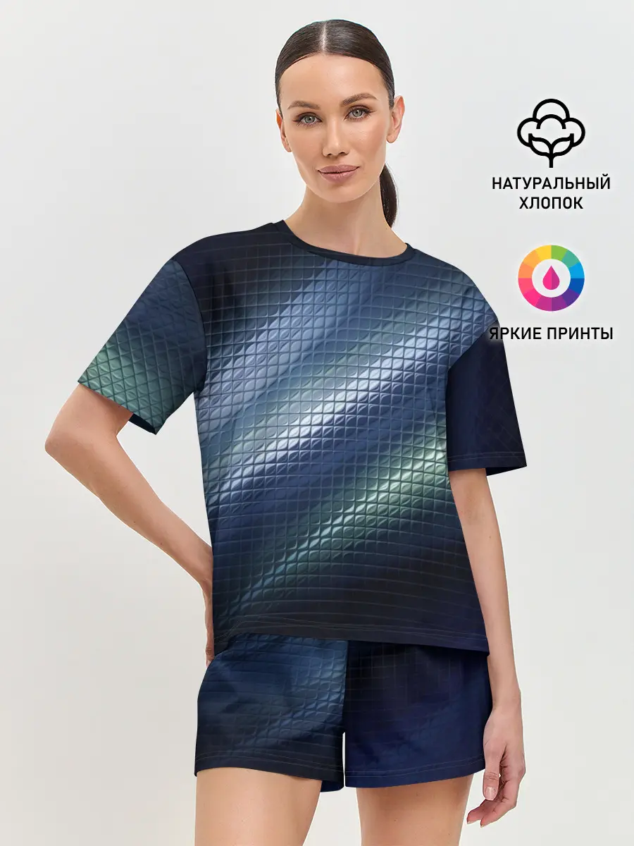 Женская пижама с шортами / Текстура