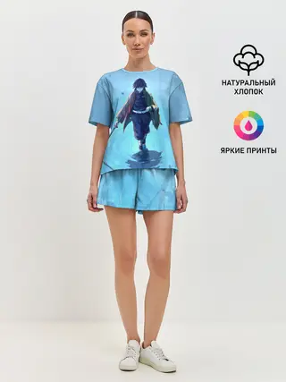 Женская пижама с шортами / ГИЮ ТОМИОКА