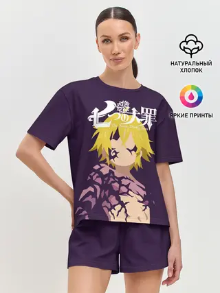 Женская пижама с шортами / Nanatsu no Taizai силуэт