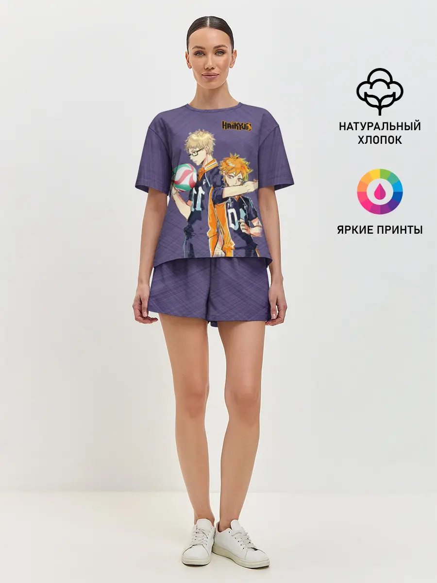 Женская пижама с шортами / Haikyuu Кэй Цукишима