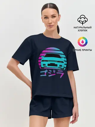 Женская пижама с шортами / Skyline R32