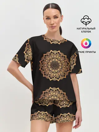 Женская пижама с шортами / Мандала