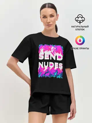 Женская пижама с шортами / Send Nudes