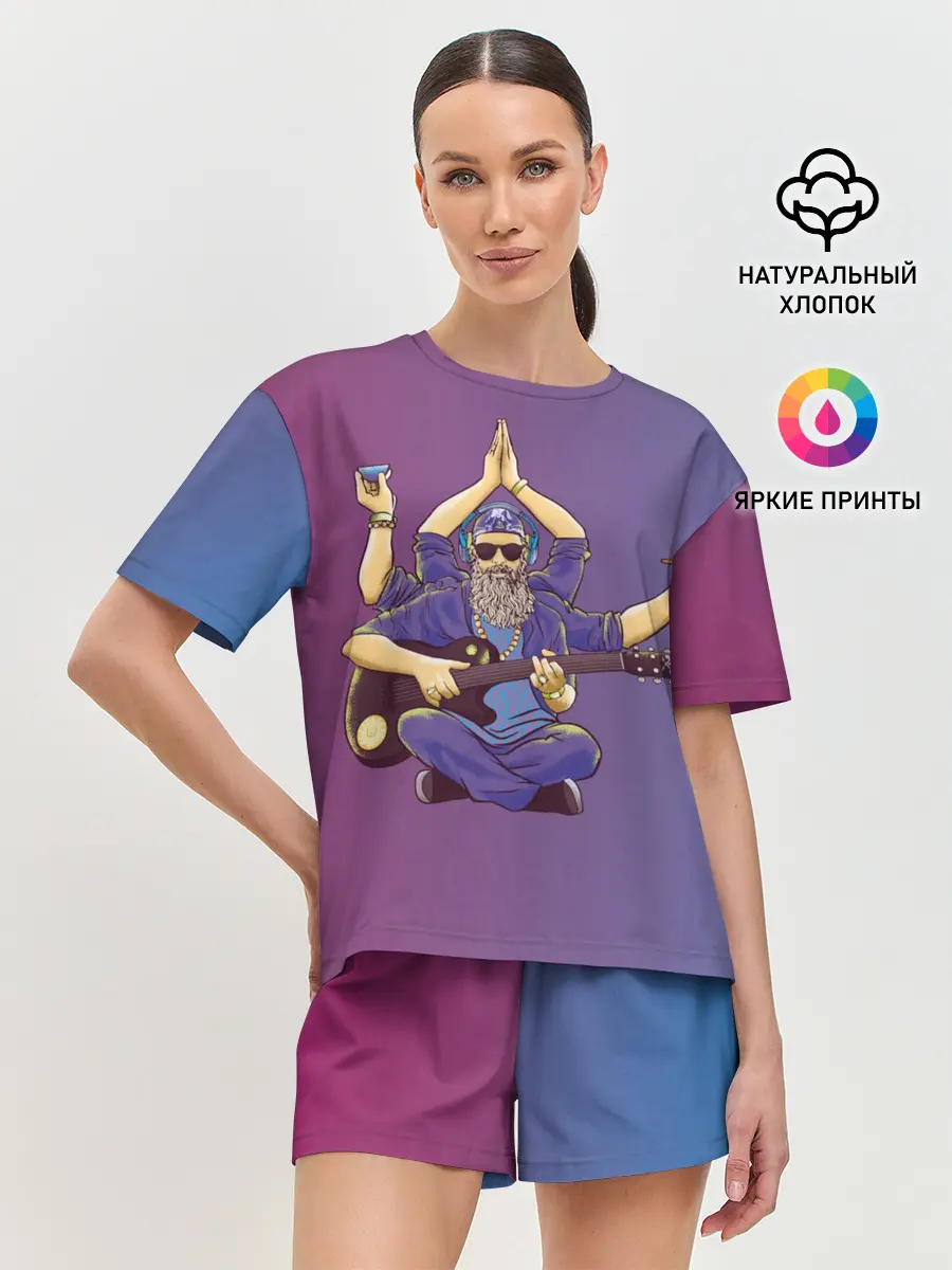 Женская пижама с шортами / БГ многорукий