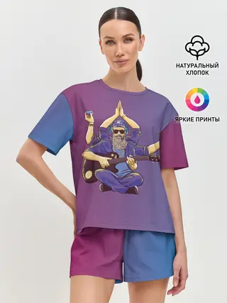 Женская пижама с шортами / БГ многорукий