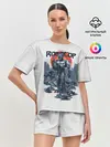 Женская пижама с шортами / Робот полицейский