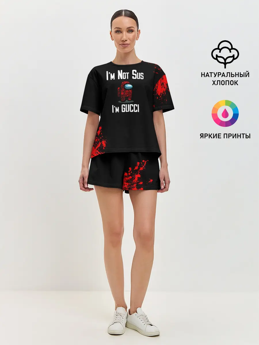Женская пижама с шортами / Among Us Gucci