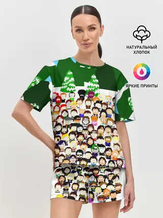 Женская пижама с шортами / Южный Парк / South Park .