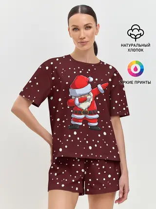 Женская пижама с шортами / Dab-Santa