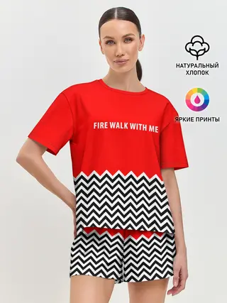 Женская пижама с шортами / Twin Peaks