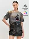 Женская пижама с шортами / Душа питбайкера