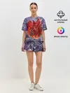 Женская пижама с шортами / Роза инков