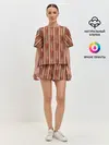 Женская пижама с шортами / Ритм полос
