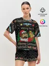 Женская пижама с шортами / Wishing you a meowy catmas