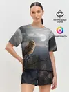 Женская пижама с шортами / Сова