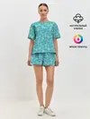Женская пижама с шортами / Новогодние Олени