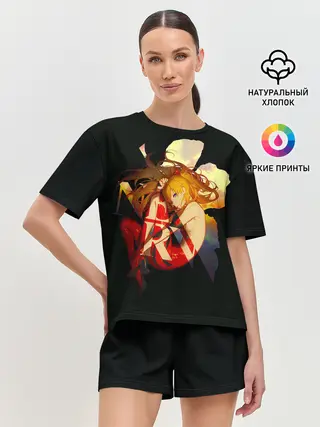 Женская пижама с шортами / Аска Евангелион Nerv