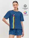 Женская пижама с шортами / AMONG US - NYAN CREWMATE